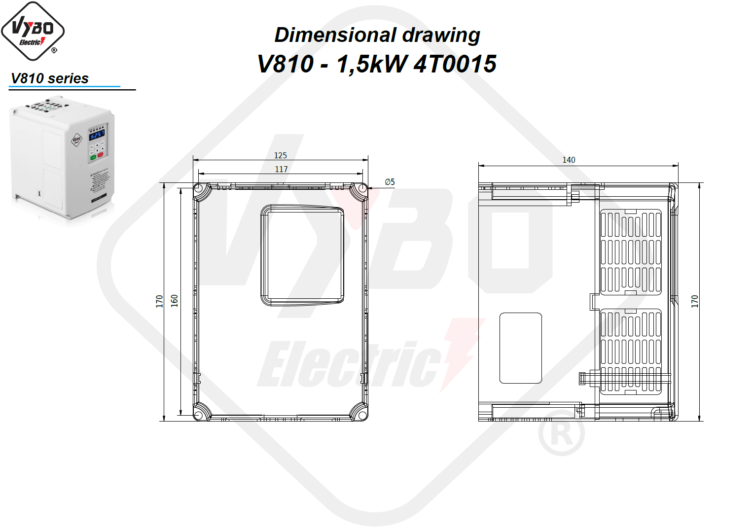 dimensional drawing V810 4T0015